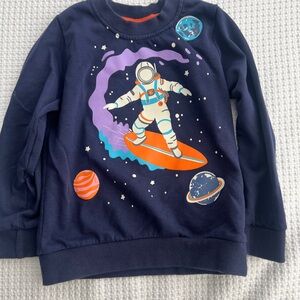 Navy Blue Astronaut Kids Sweatshirt